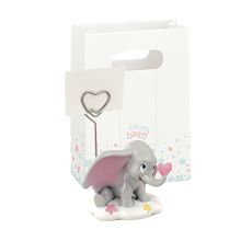 DUMBO ROSA SEGNAPOSTO CLIP 5/10CM RESINA CON SHOPPER