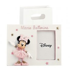 PORTAFOTO MINNIE BALLERINA 11X15CM RESINA CON SHOPPER 