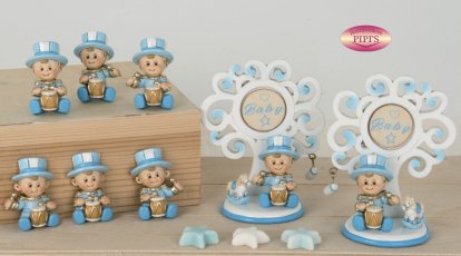 ALBERO BABY JOLLY CELESTE RESINA cm. 10