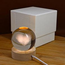 LUCE NOTTURNA SFERA LED CUORE O MONGOLFIERA 