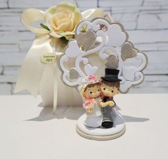 SPOSI SIMPATICI CON ALBERO 3,5X7CM ASS. CON BOX