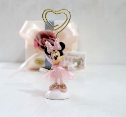 MINNIE BALLERINA SEGNAPOSTO CLIP RESINA 6,5/10CM CON SHOPPER