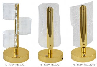 Lampada acrilico GOLD & CRYSTAL con led 