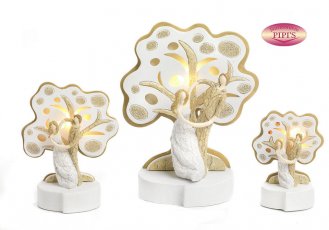 INNAMORATI STIL/ALBERO 9.6 CM. RESINA LUCE LED