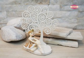 BALLERINA SU ALBERO RESINA 12CM CON BOX