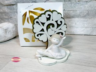 BALLERINA ALBERO DELLA VITA PICCOLA 10CM CON SHOPPER LED 