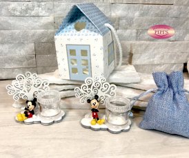 MICKEY PARTY CON ALBERO PORTAPENSIERI 6X7CM CON BOX