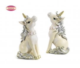 UNICORNO 10.7 CM. 2 AS. RESINA